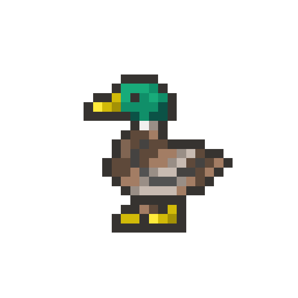 pixel duck